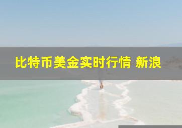 比特币美金实时行情 新浪